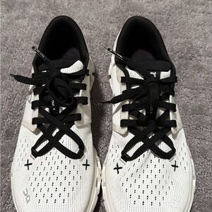 On Running Athletic Shoes in Black and White